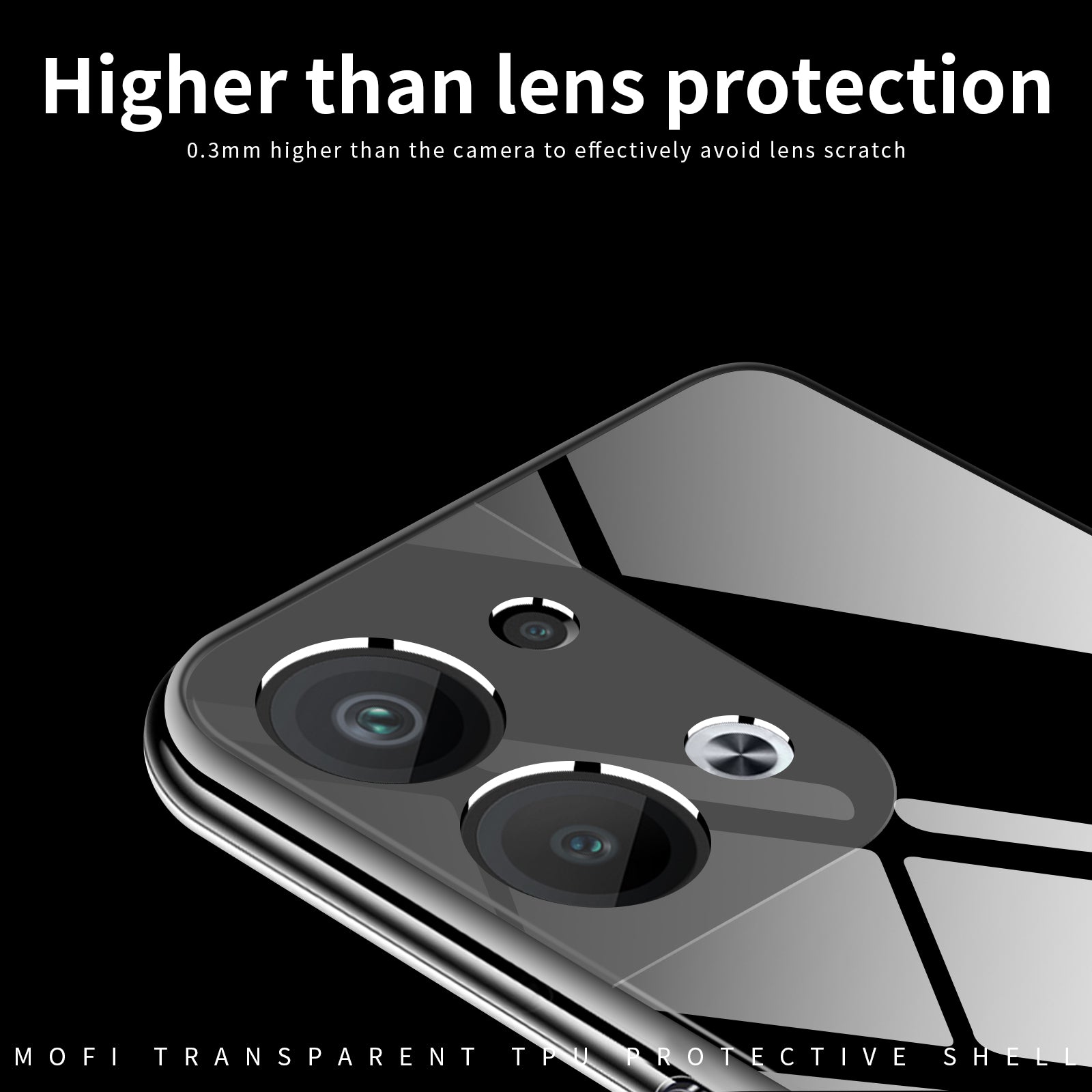 MOFI Back Shell for Oppo Reno9 Pro 5G Shock-absorbing TPU Phone Case High Transparency Protective Cover MOFI Back Shell for Oppo Reno9 Pro 5G Shock-absorbing TPU Phone Case High Transparency Protective Cover